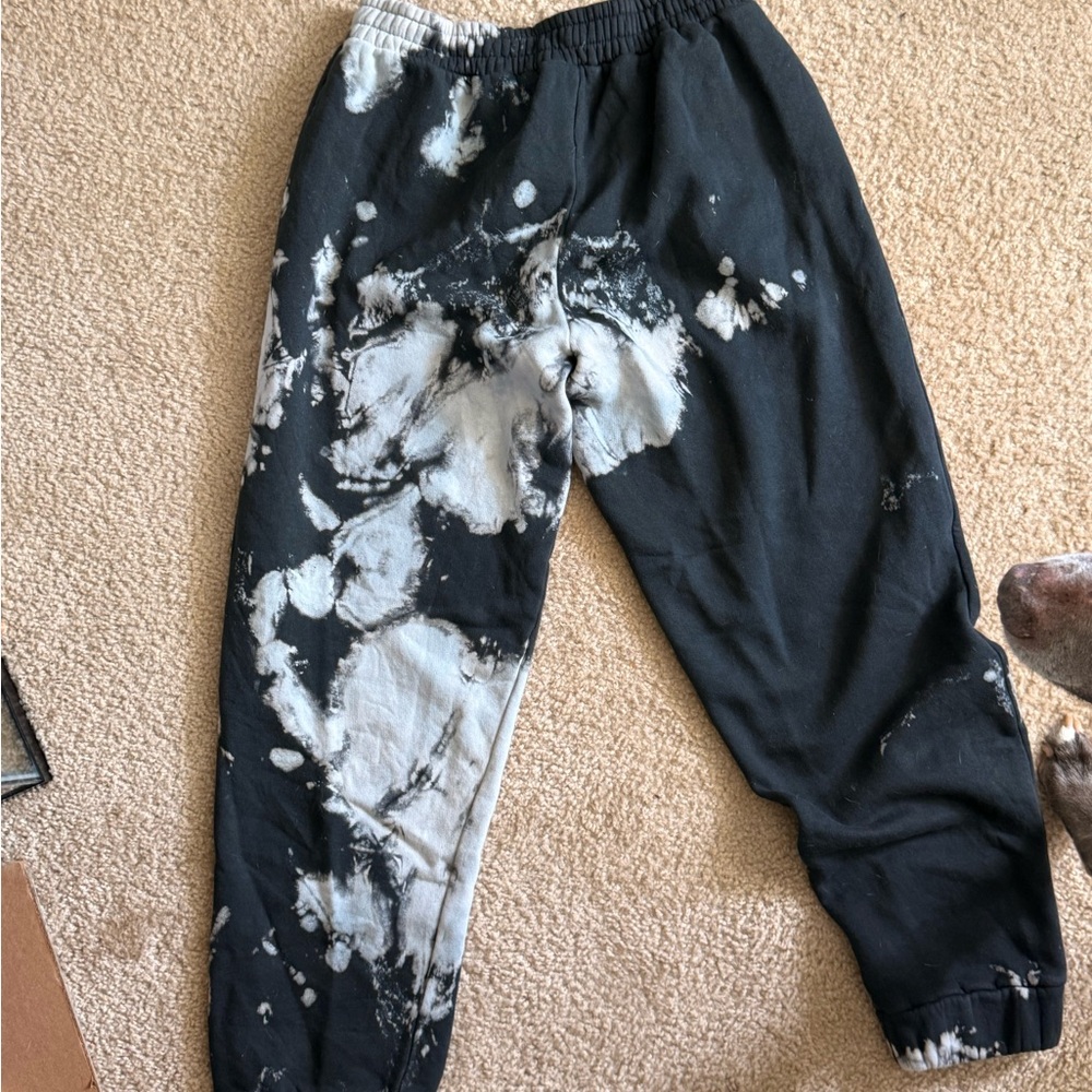 Nasty Gal Black and White Sweatpants